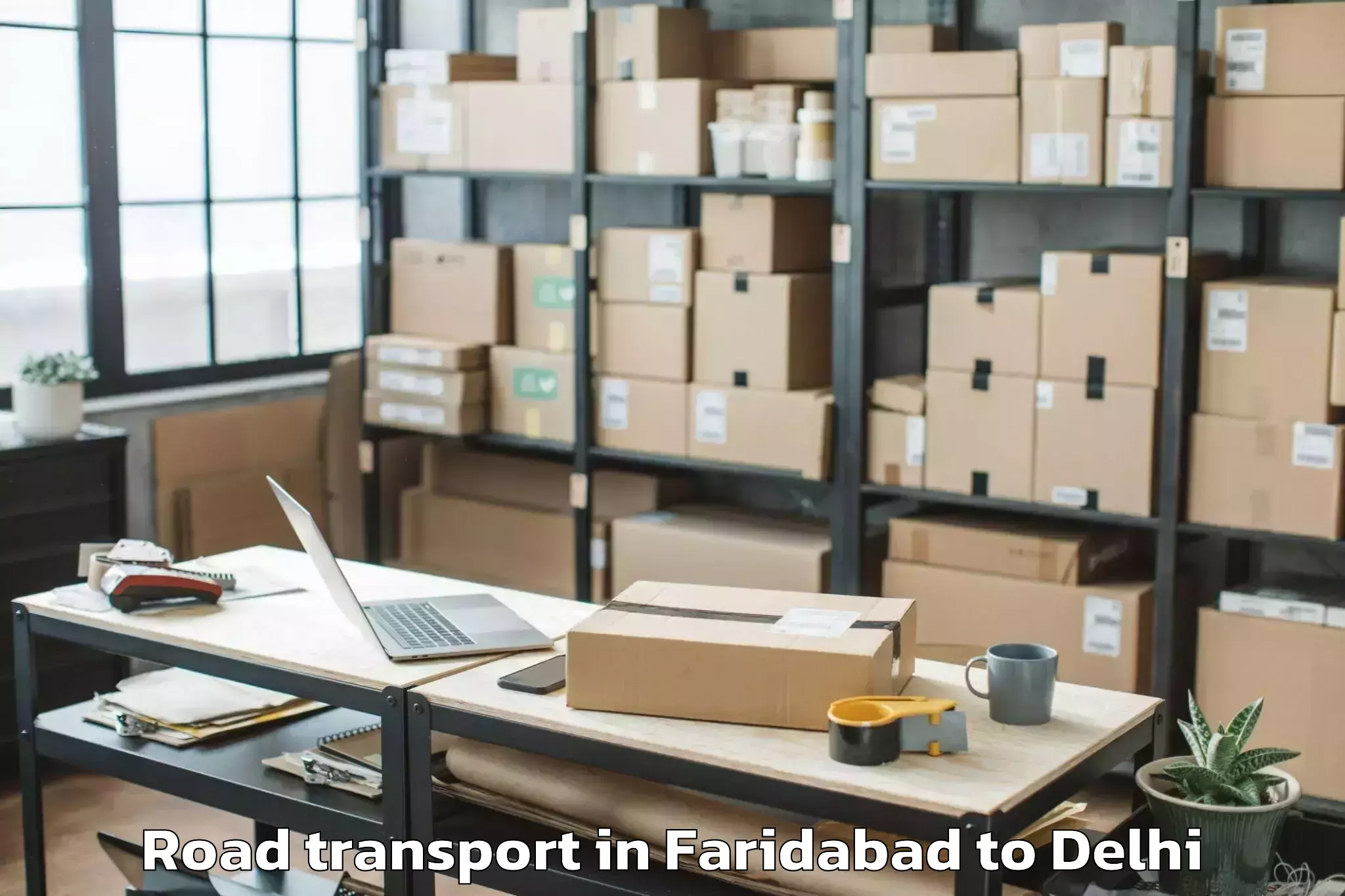 Reliable Faridabad to Seema Puri Road Transport